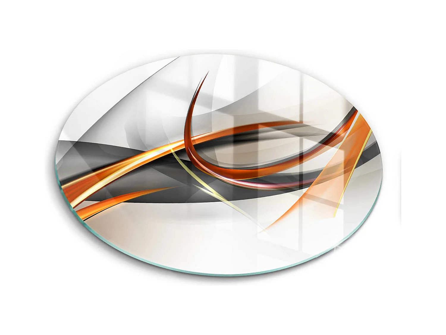 Rond glazen keukenblad, 30 cm Moderne vormen