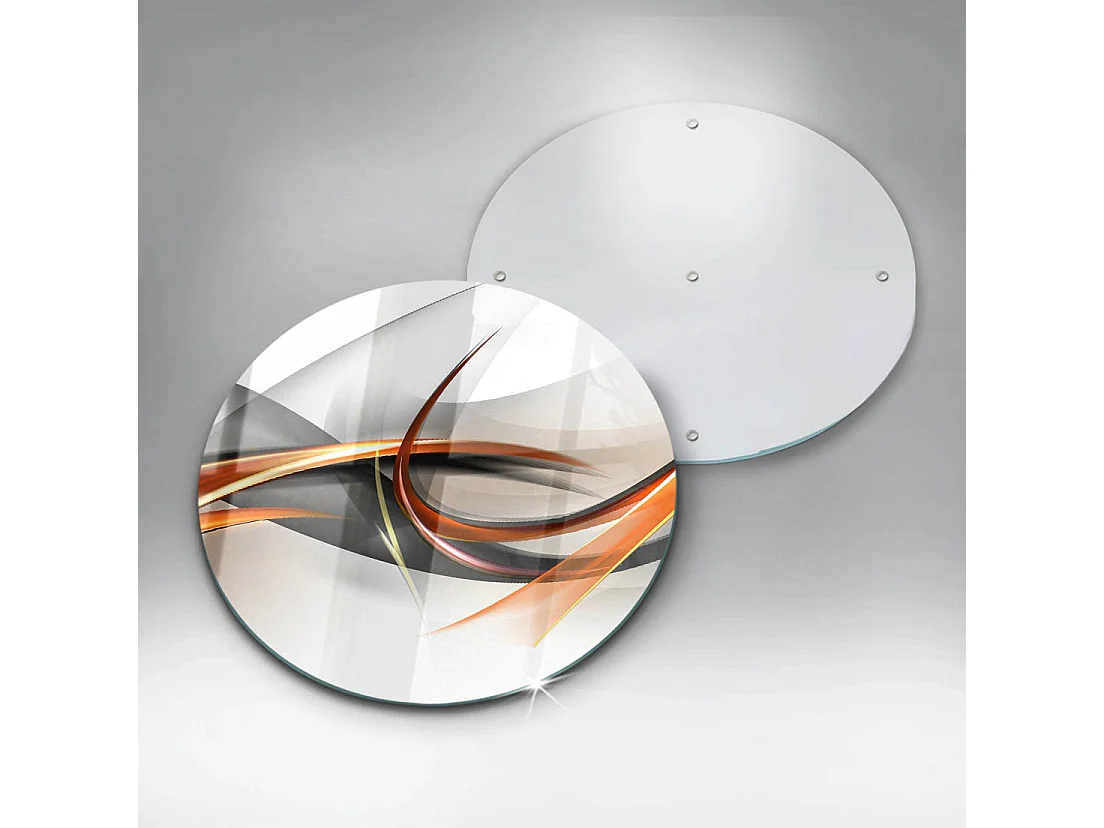 Planche de cuisine ronde en verre, 30 cm Formes modernes