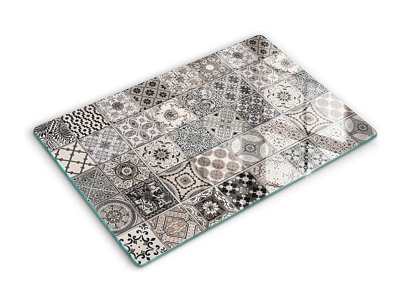 Planche de cuisine rectangulaire en verre, 80x52 cm Carrelage décoratif