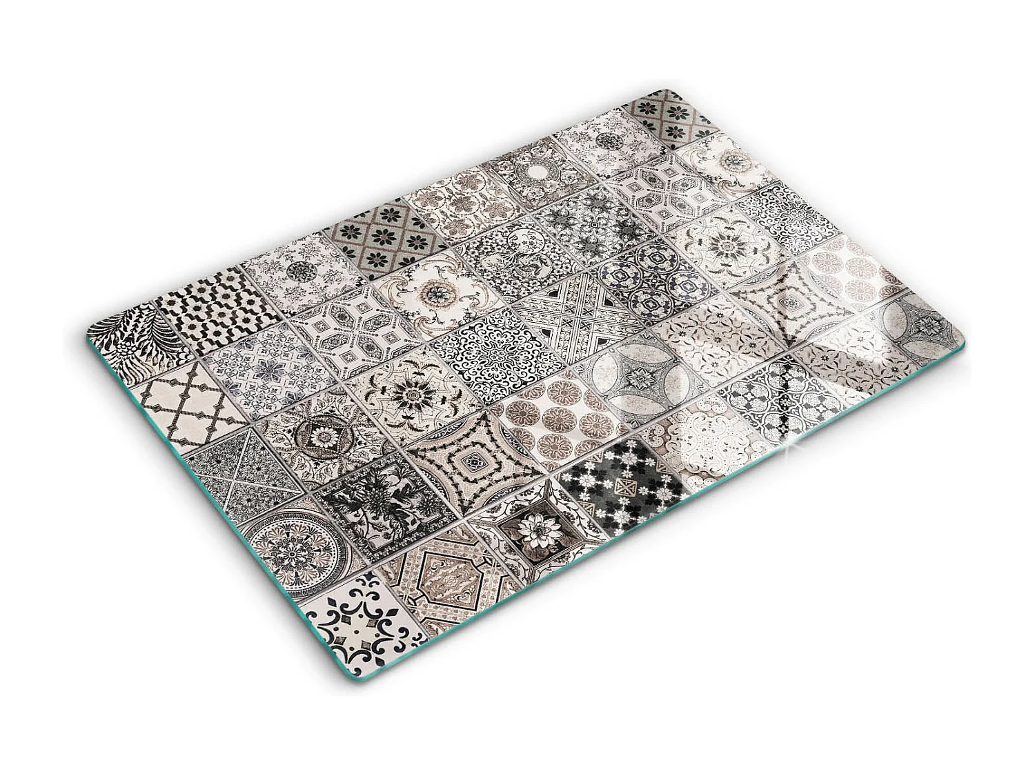 Planche de cuisine rectangulaire en verre, 80x52 cm Carrelage décoratif