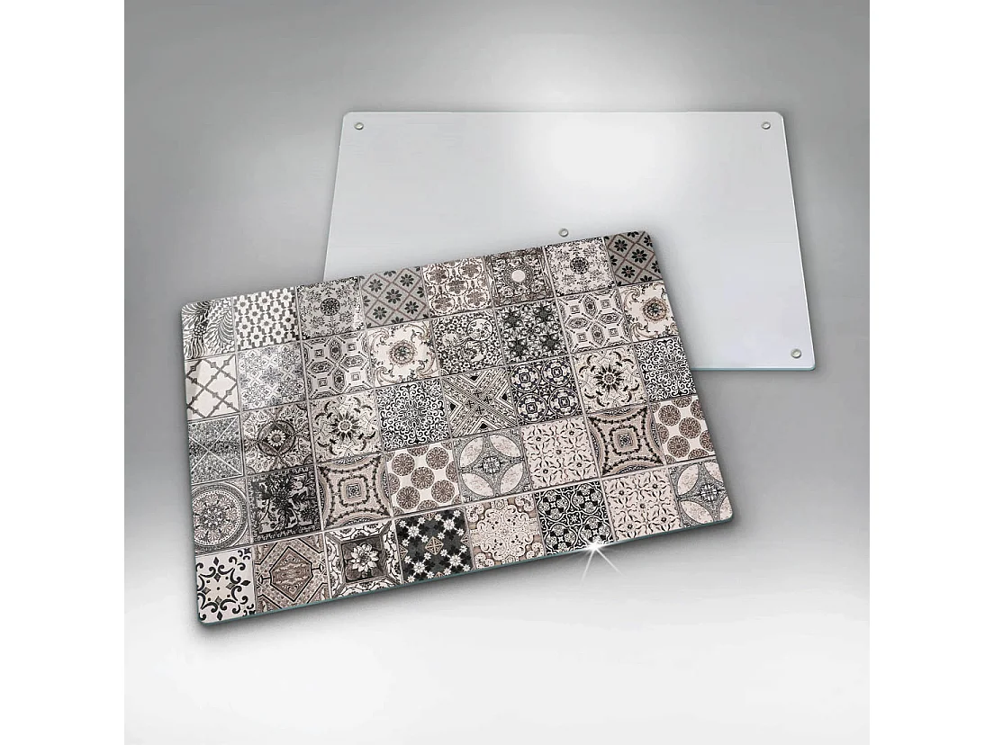 Planche de cuisine rectangulaire en verre, 80x52 cm Carrelage décoratif