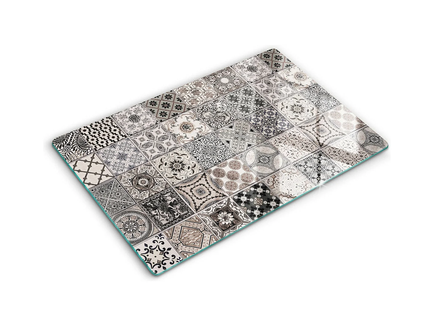 Planche de cuisine rectangulaire en verre, 80x52 cm Carrelage décoratif