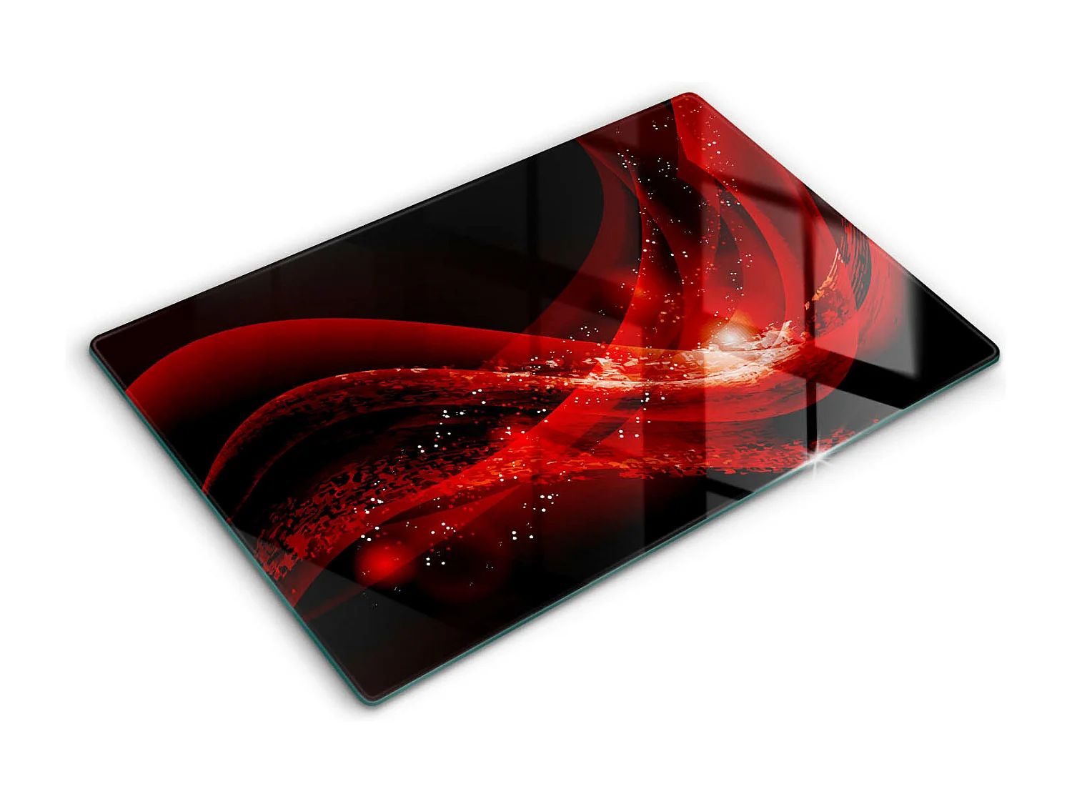 Planche de cuisine rectangulaire en verre, 80x52 cm Abstraction moderne