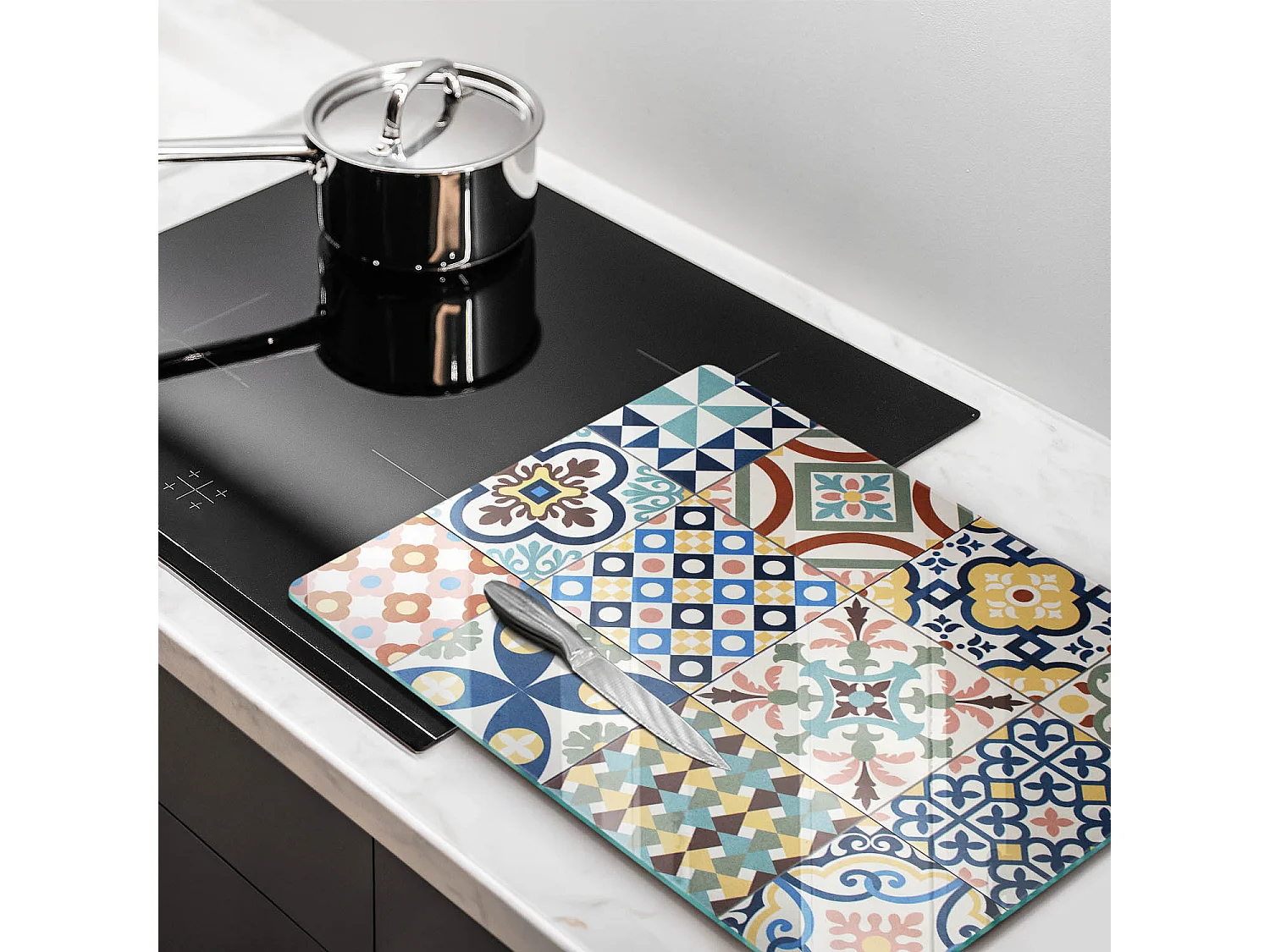 Planche de cuisine rectangulaire en verre, 40x52 cm Carrelage décoratif.