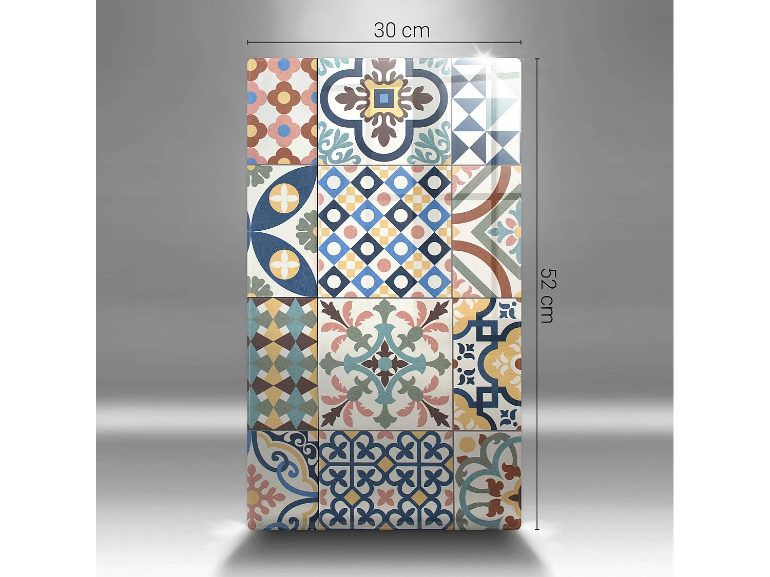 Planche de cuisine rectangulaire en verre, 40x52 cm Carrelage décoratif.