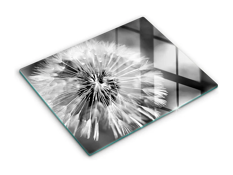 Planche de cuisine rectangulaire en verre, 52x40 cm Pissenlit délicat