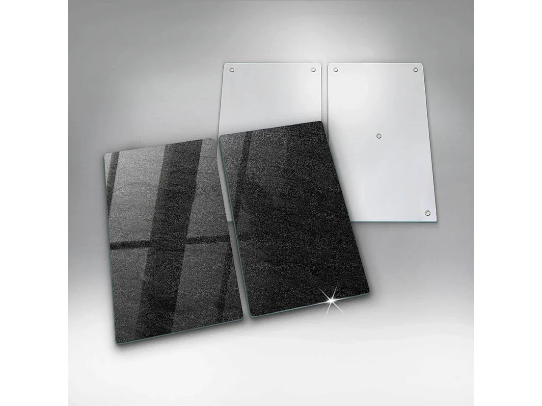 Tabla de cocina rectangular de cristal, 2 piezas, 30x52 cm, textura piedra