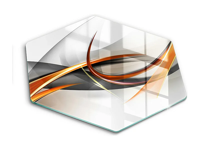 Planche de cuisine hexagonale en verre, 40 cm Formes modernes