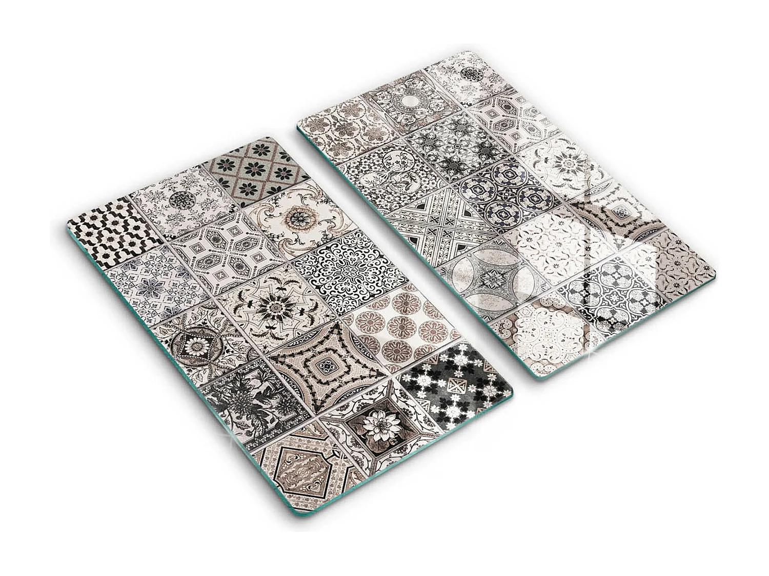 Planche de cuisine rectangulaire en verre, 2 pièces 30x52 cm Carrelage décoratif