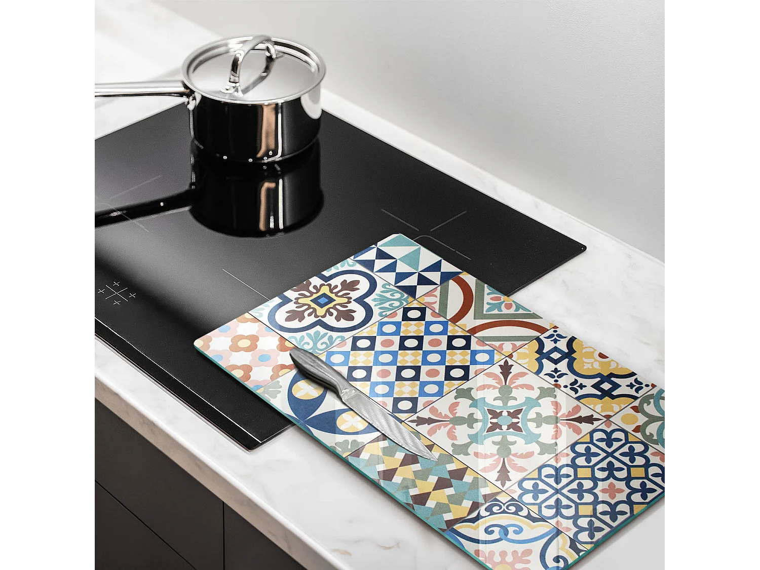 Planche de cuisine rectangulaire en verre, 30x52 cm Carrelage décoratif.