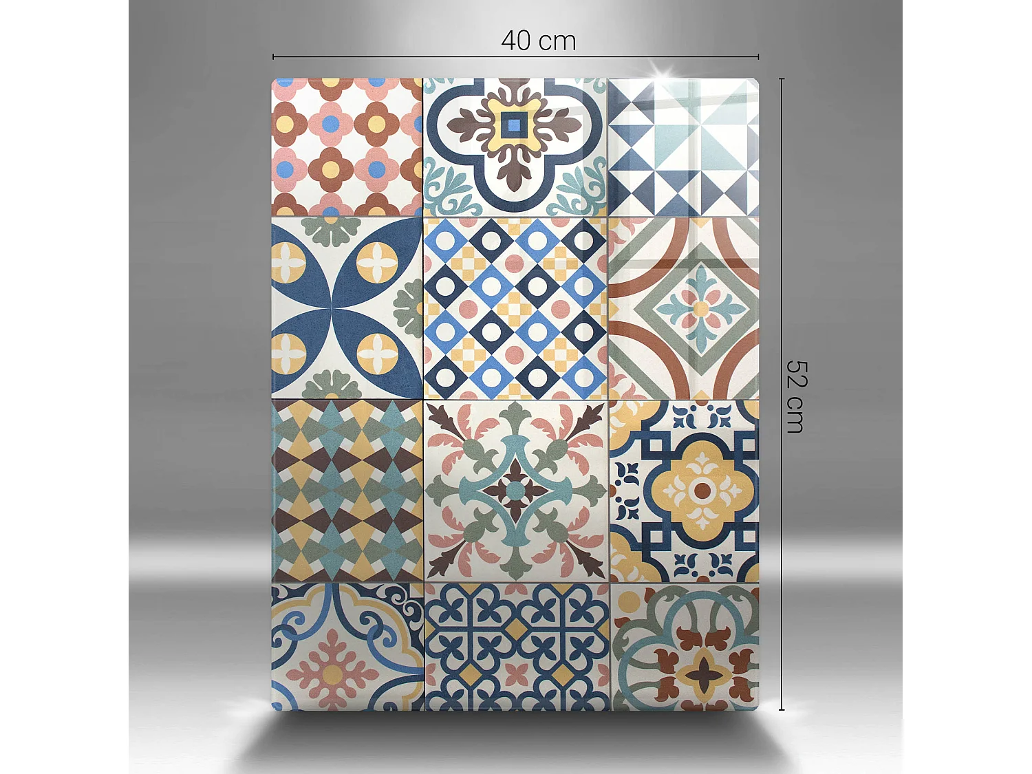 Planche de cuisine rectangulaire en verre, 30x52 cm Carrelage décoratif.