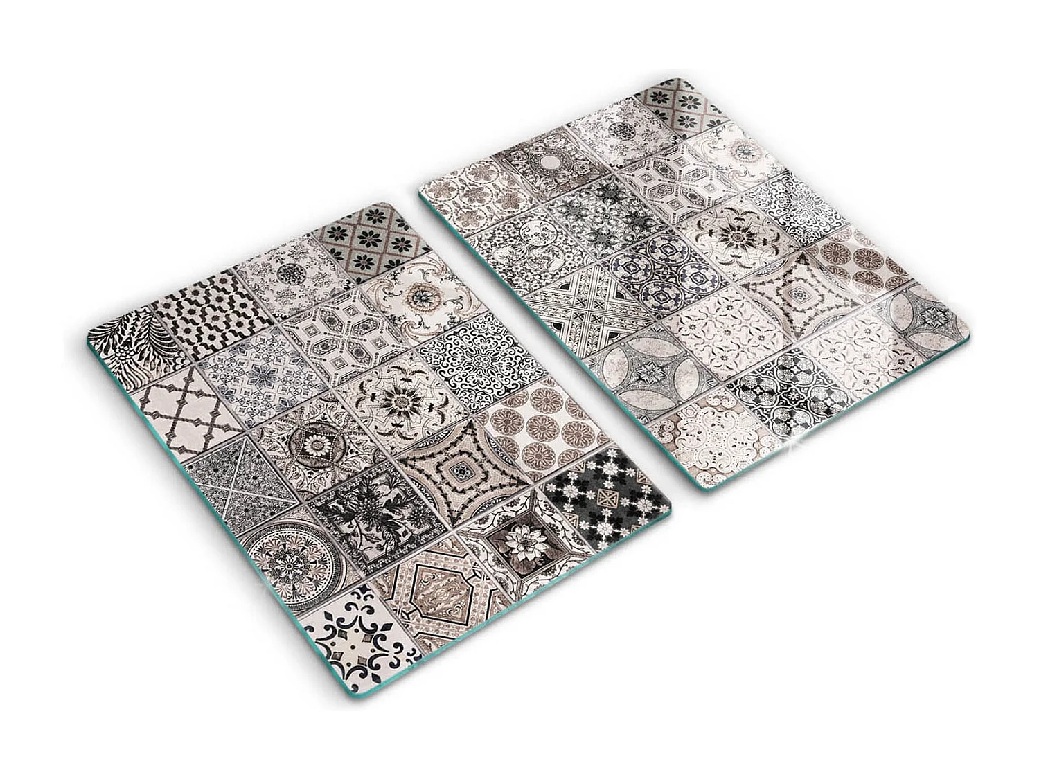Planche de cuisine rectangulaire en verre, 2 pièces 40x52 cm Carrelage décoratif