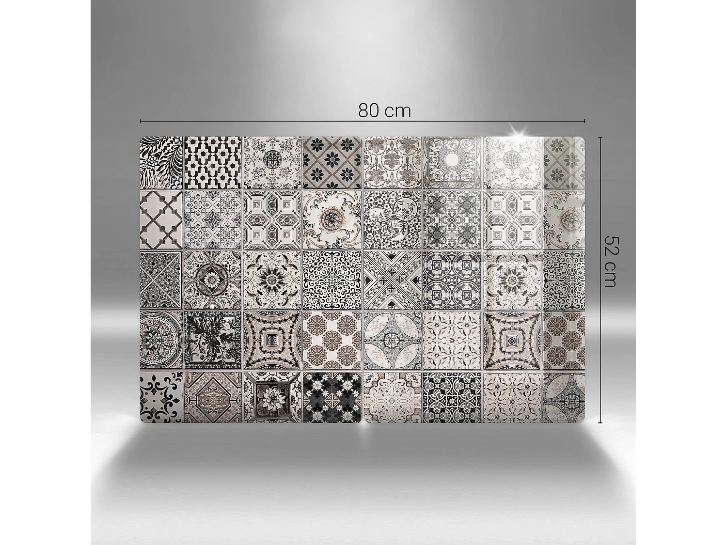 Planche de cuisine rectangulaire en verre, 2 pièces 40x52 cm Carrelage décoratif