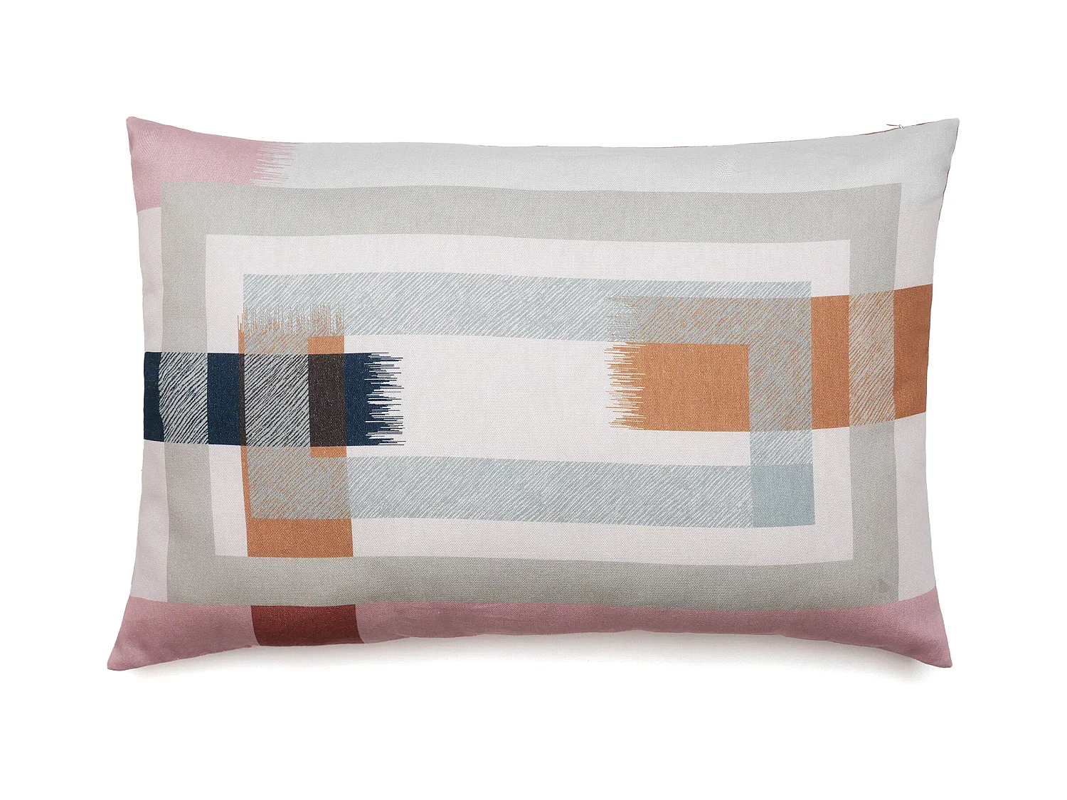 Housse de coussin pur coton 40x60 cm cm collection ATHOS rose