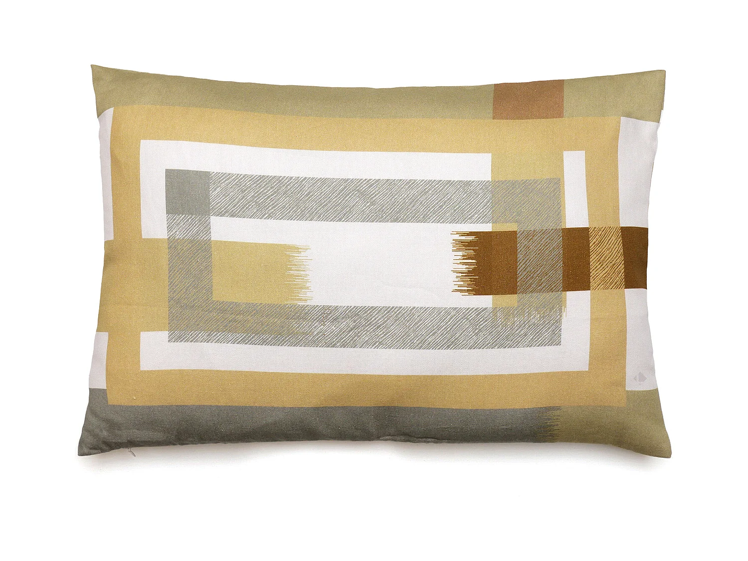 Housse de coussin pur coton 40x60 cm cm collection ATHOS jaune jasmin