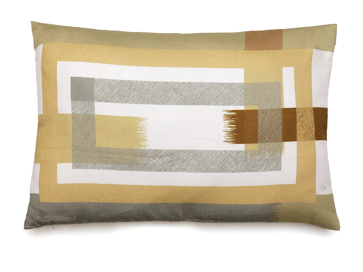 Housse de coussin pur coton 40x60 cm cm collection ATHOS jaune jasmin