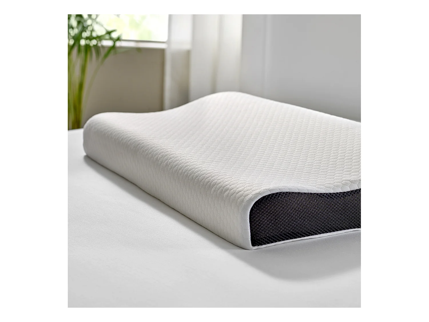 Oreiller viscoélastique ergonomique | PIKOLIN HOME | Aloe Vera | Fermeté moyenne