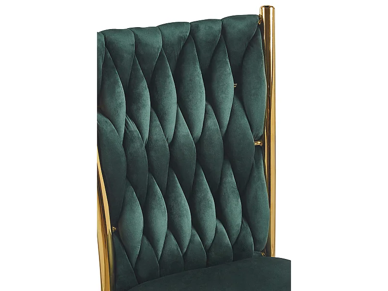 Sillas Comedor - Silla Wiwen Golden Terciopelo - Verde