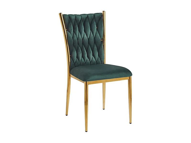 Sillas Comedor - Silla Wiwen Golden Terciopelo - Verde