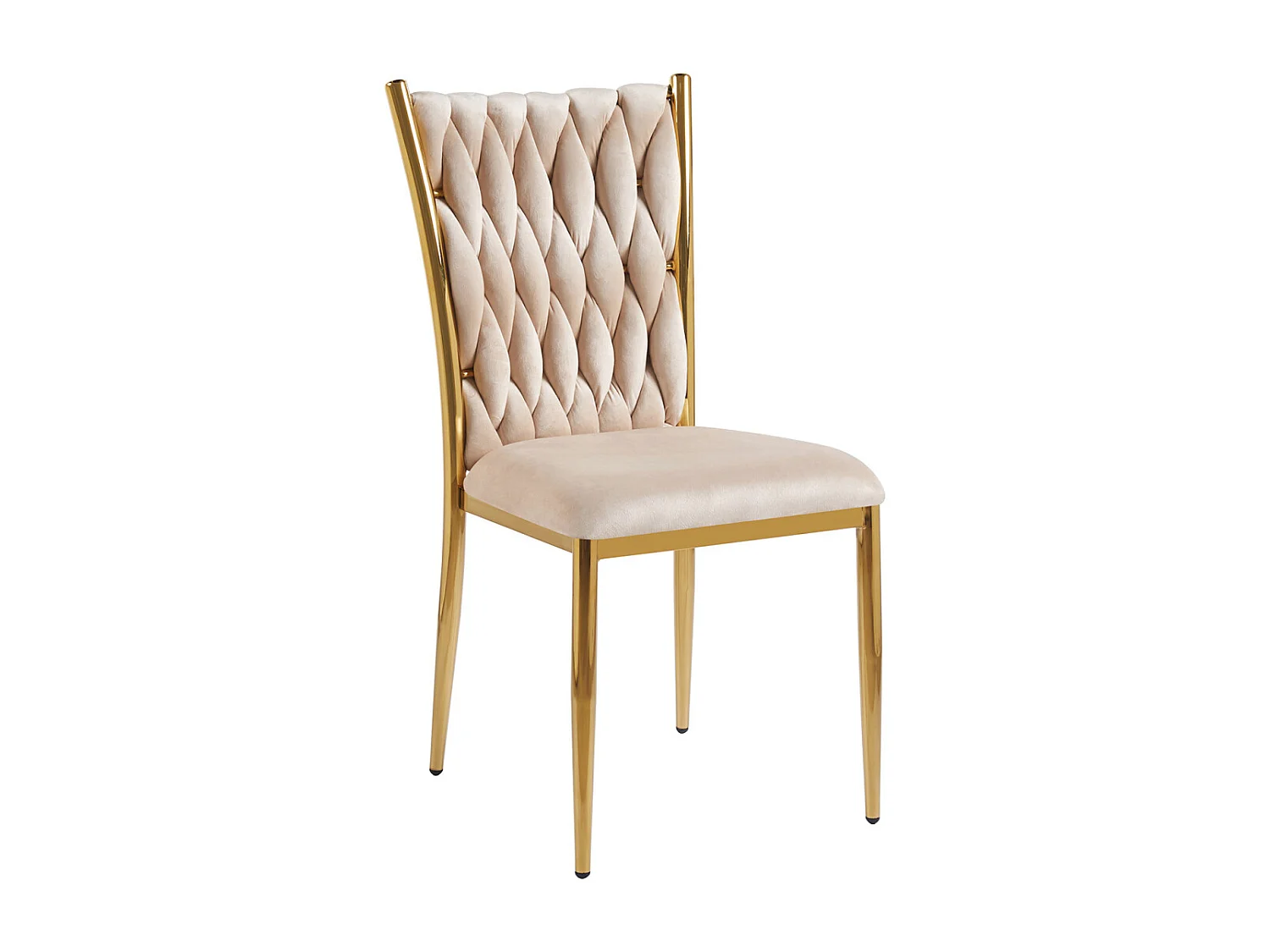Sillas Comedor - Silla Wiwen Golden Terciopelo - Beige