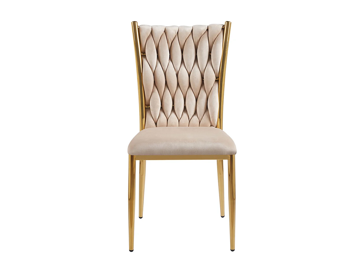 Sillas Comedor - Silla Wiwen Golden Terciopelo - Beige