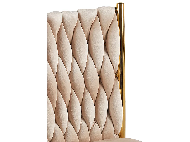 Sillas Comedor - Silla Wiwen Golden Terciopelo - Beige