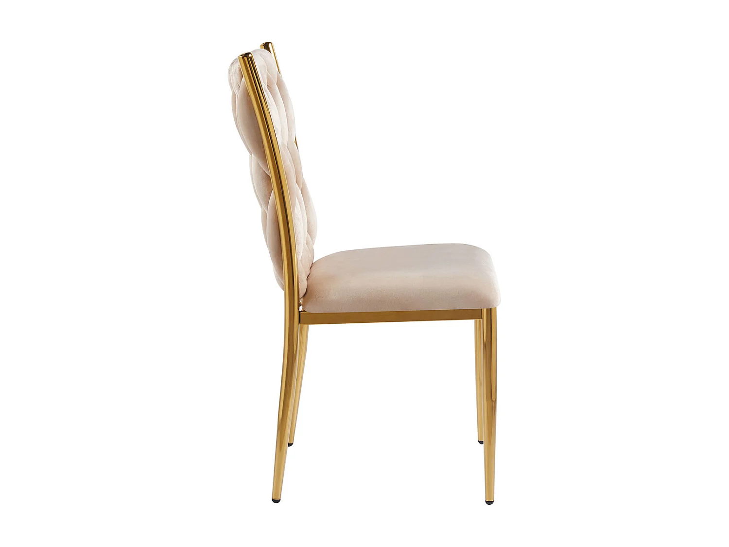Sillas Comedor - Silla Wiwen Golden Terciopelo - Beige