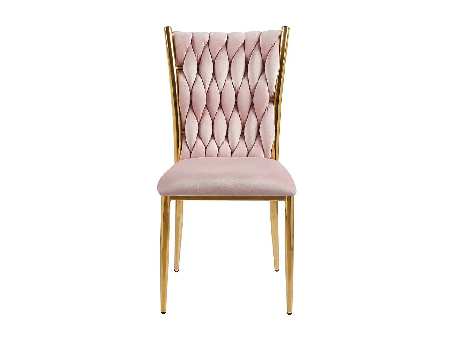Sillas Comedor - Silla Wiwen Golden Terciopelo - Rosa