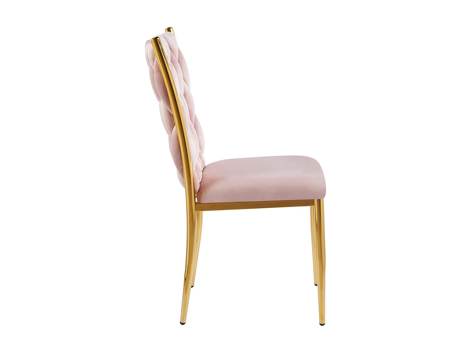 Sillas Comedor - Silla Wiwen Golden Terciopelo - Rosa