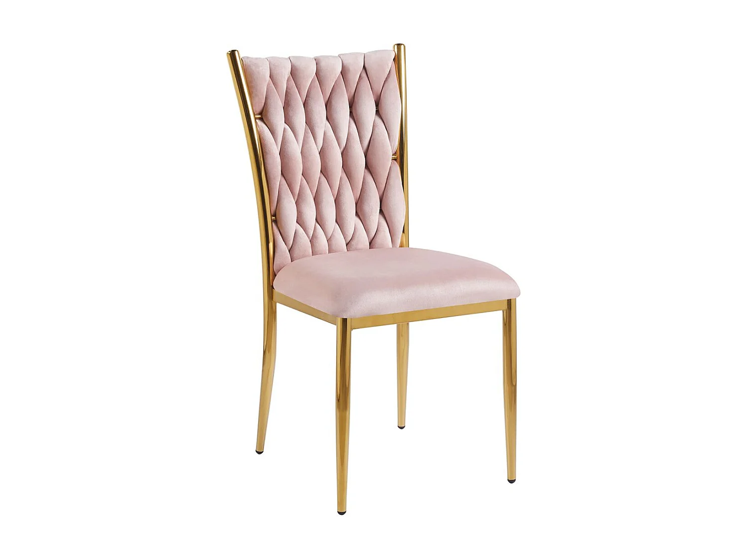 Sillas Comedor - Silla Wiwen Golden Terciopelo - Rosa