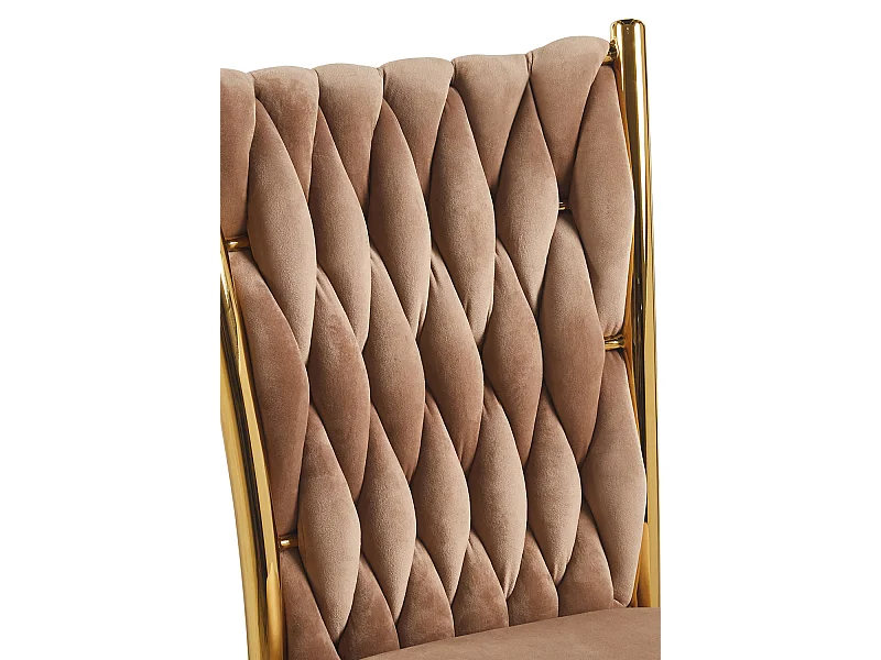 Sillas Comedor - Silla Wiwen Golden Terciopelo - Champán