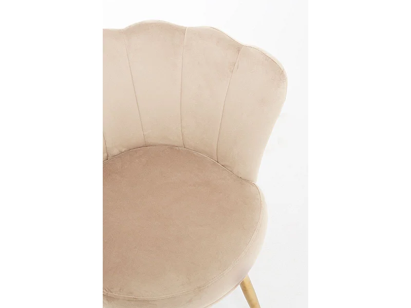 Sillas Comedor - Silla Dunsa Golden Terciopelo - Beige