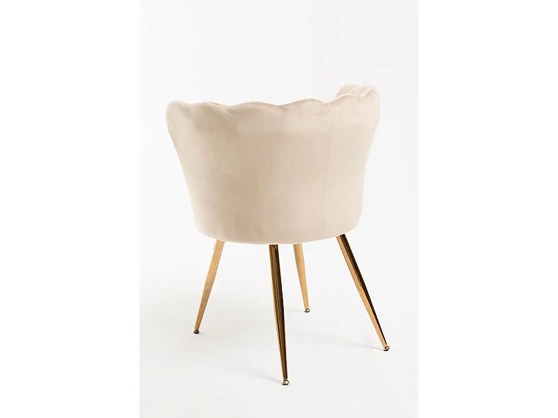 Sillas Comedor - Silla Dunsa Golden Terciopelo - Beige