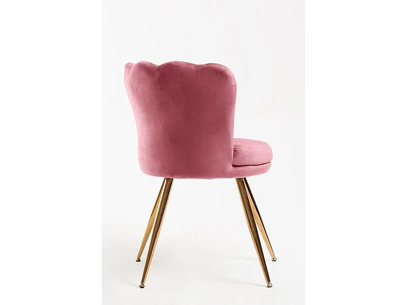 Sillas Comedor - Silla Dunsa Golden Terciopelo - Rosa