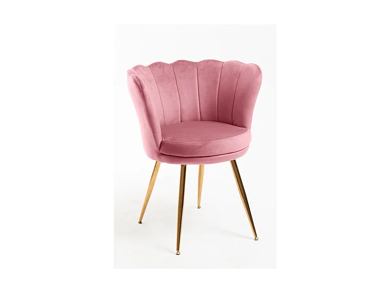 Sillas Comedor - Silla Dunsa Golden Terciopelo - Rosa