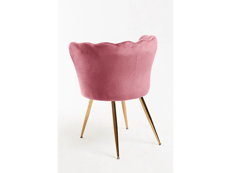 Sillas Comedor - Silla Dunsa Golden Terciopelo - Rosa