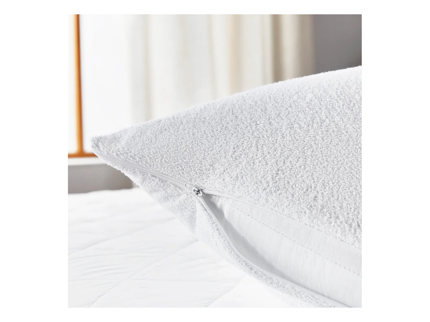 Waterdichte kussenhoes van badstof met aloë vera