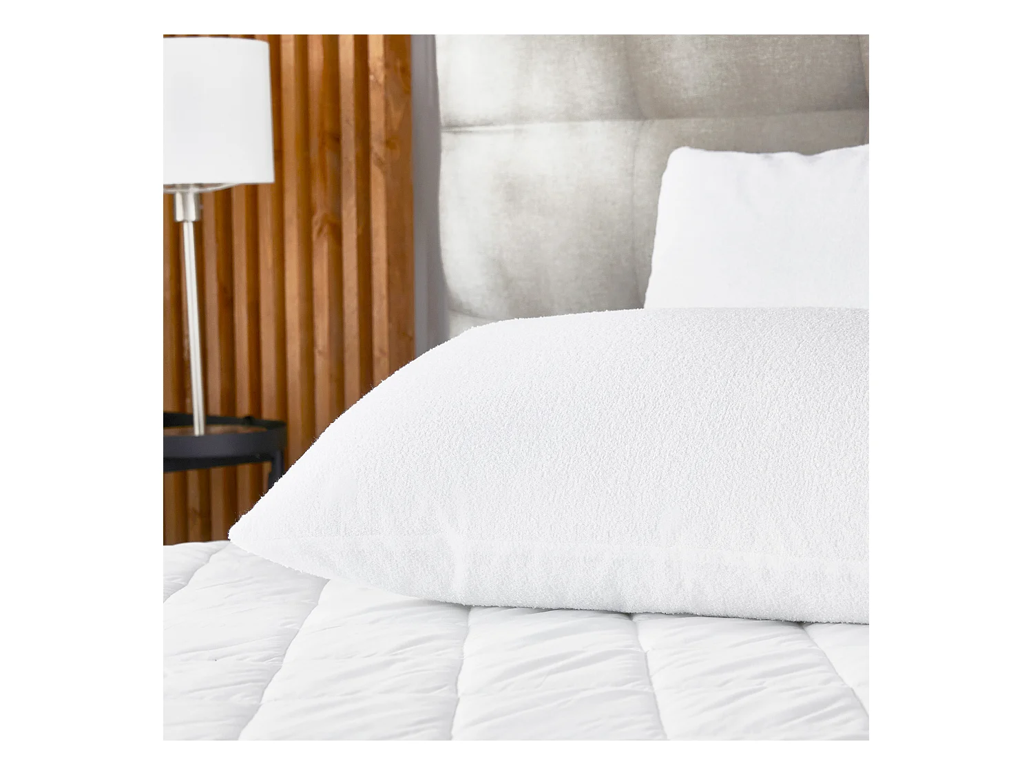 Waterdichte kussenhoes van badstof met aloë vera