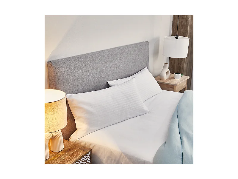 Kissenbezug aus 100 % gestreifter Baumwolle, extra weich