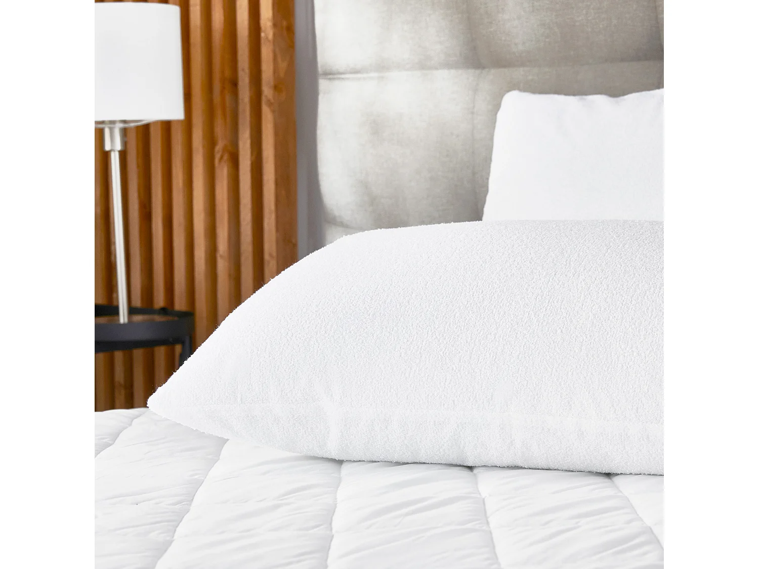 Taie d’oreiller imperméable 75 x 40 cm en coton bouclette - Pikolin Home