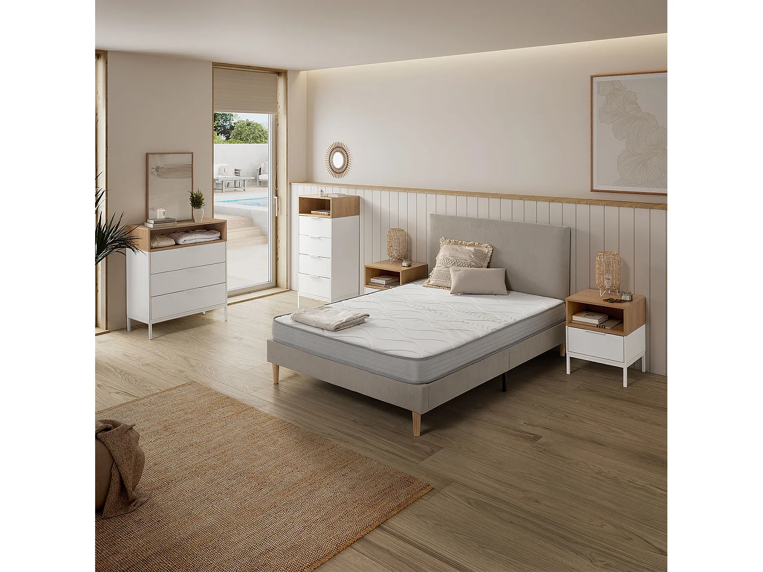 Matratze 140x190 cm Sleep Foam, Höhe 16 cm, mittlere Festigkeit