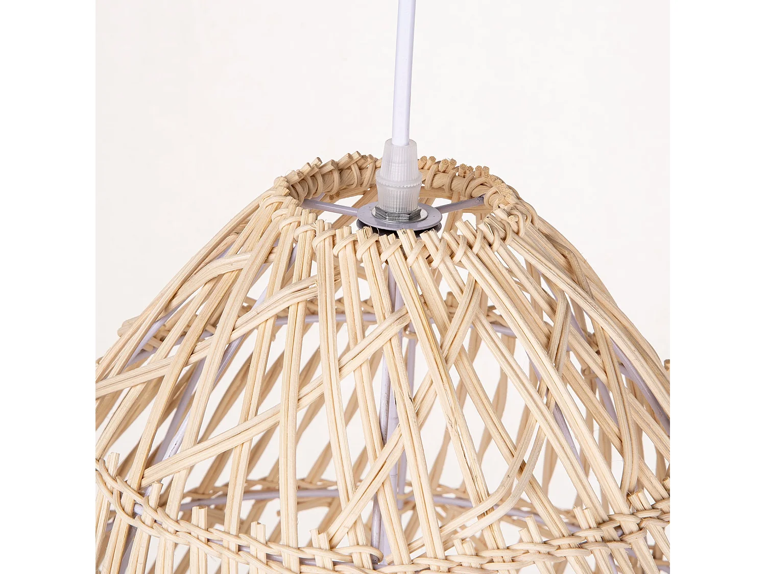 Arturesthome lampe suspendue en bambou avec abat-jour sphérique e27 lampe suspendue pour la chambre le salon et la cuisine décoration d35 cm x h50 cm