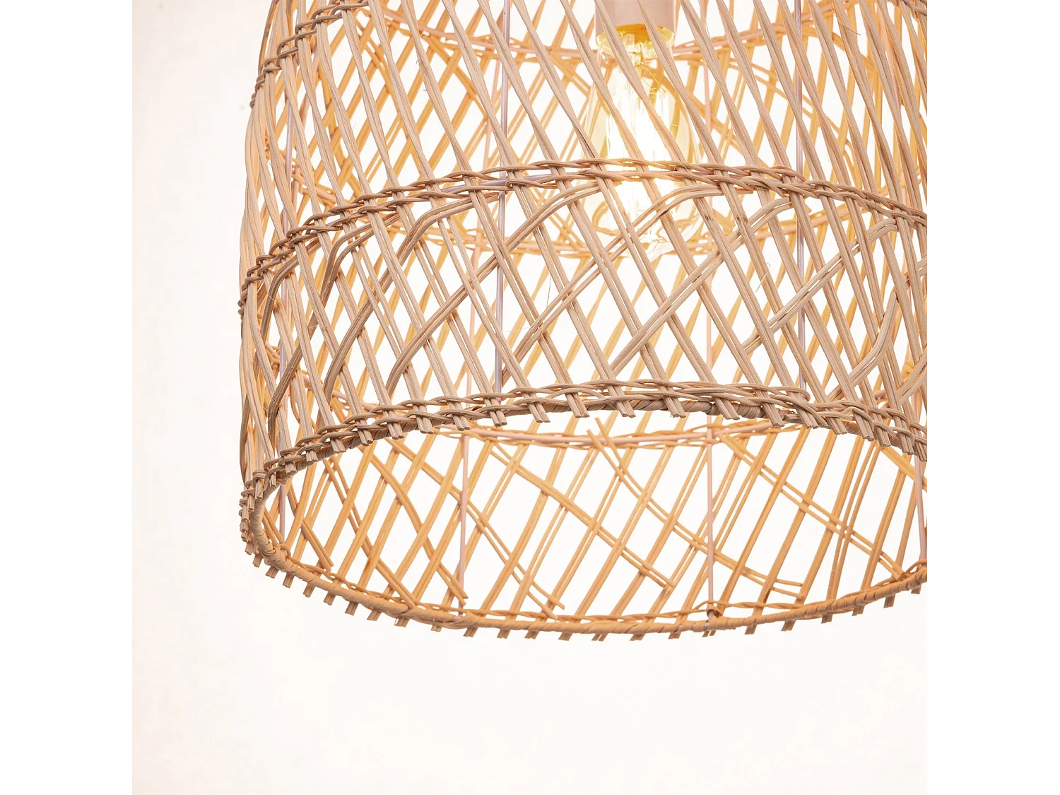 Arturesthome lampe suspendue en bambou avec abat-jour sphérique e27 lampe suspendue pour la chambre le salon et la cuisine décoration d35 cm x h50 cm