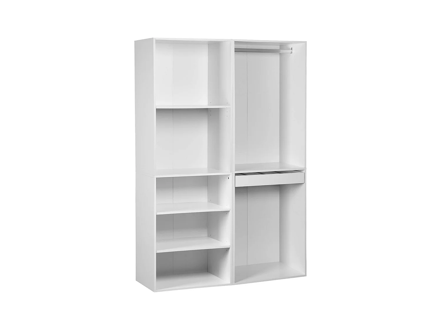 Vestidor módulo de 2 elementos blanco