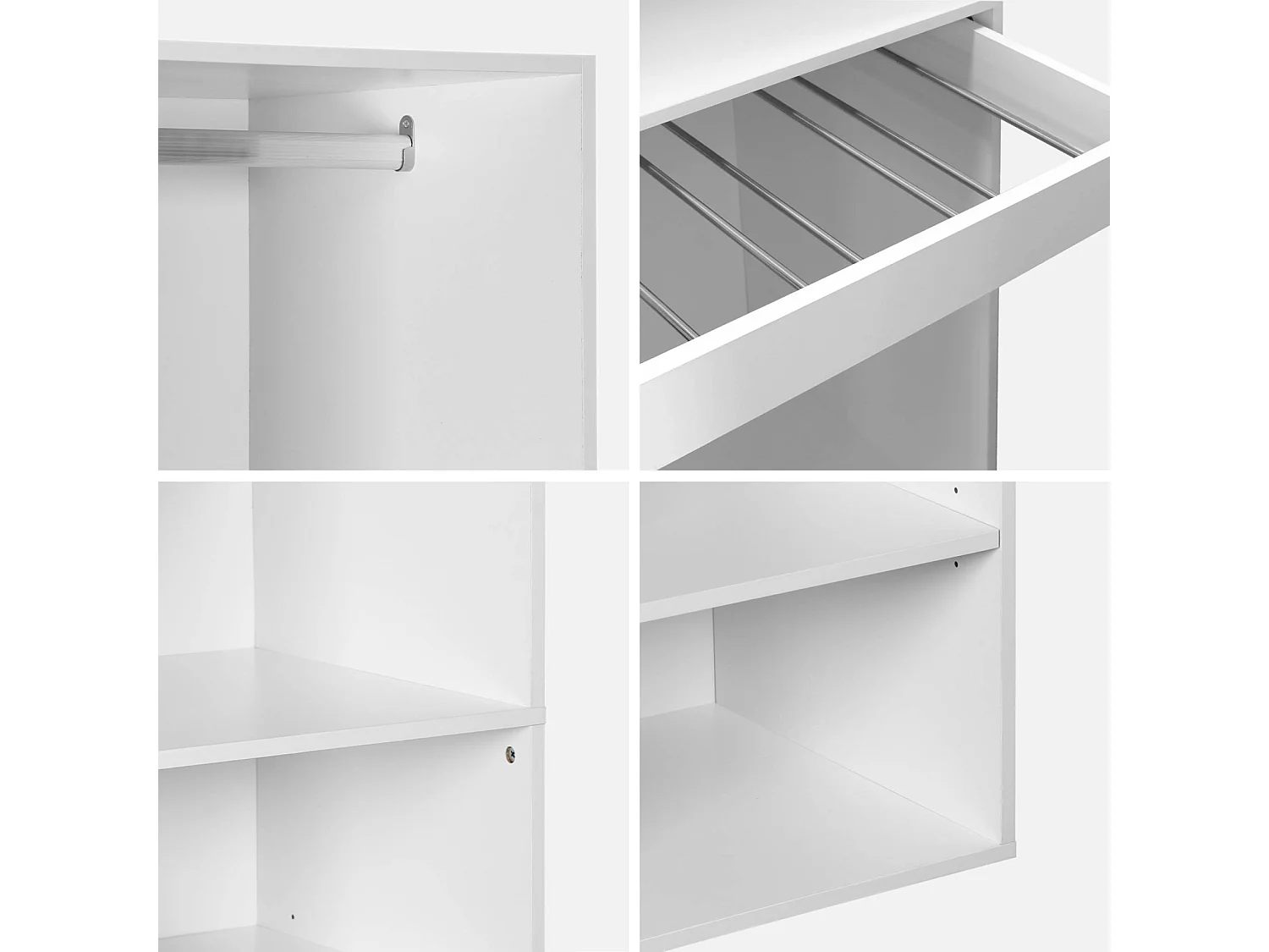 Armadio modulare con 2 elementi, bianco