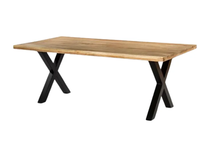 Table à manger 200 x 100 cm bois massif Alvaro