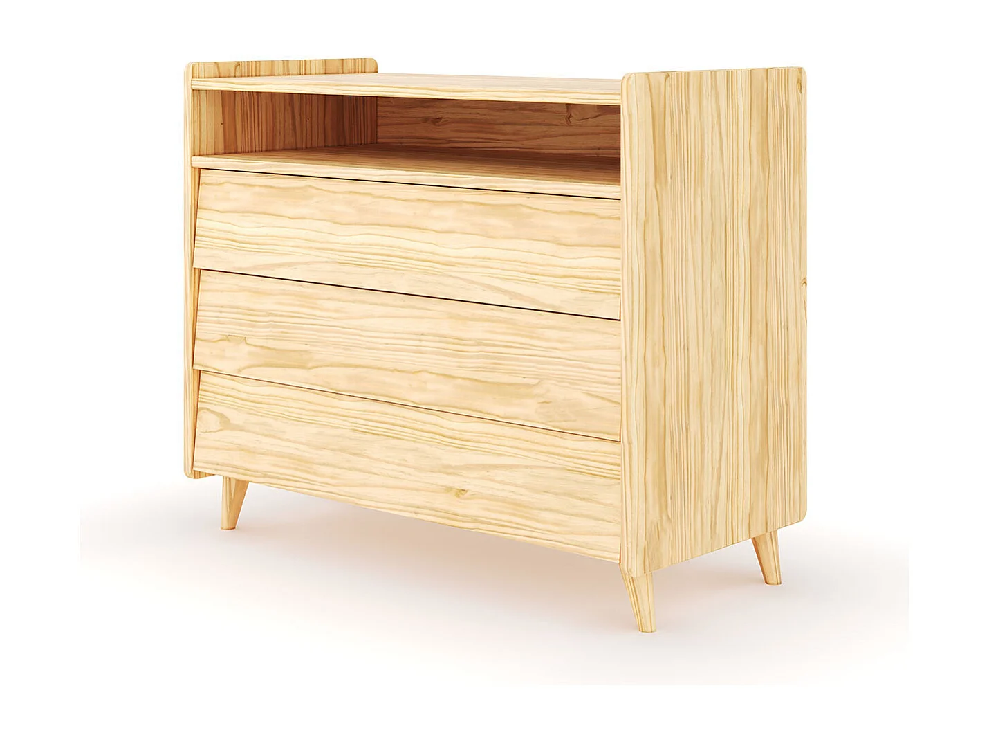 Commode 3 tiroirs  bois massif bois PETER