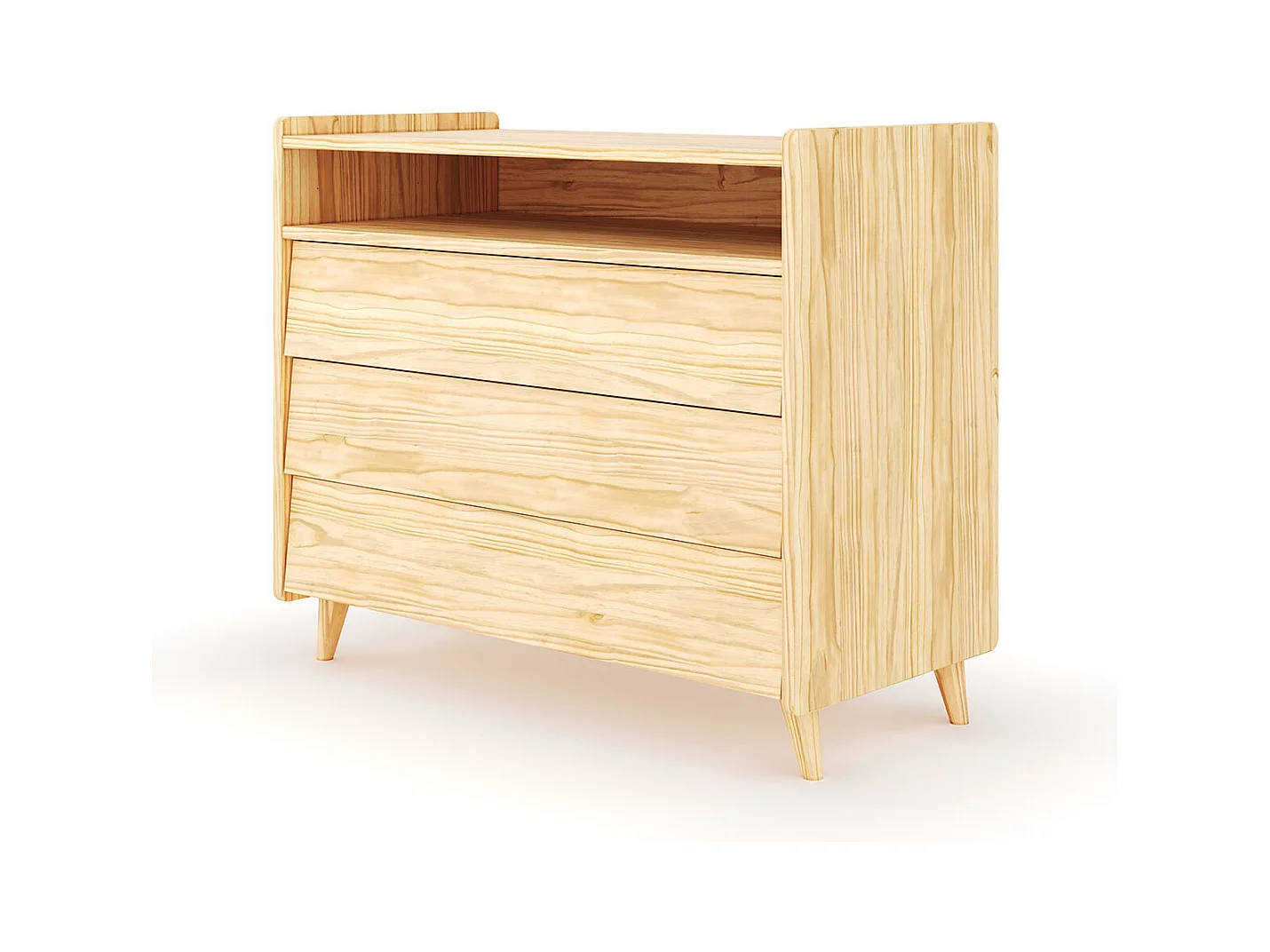 Commode 3 tiroirs  bois massif bois PETER