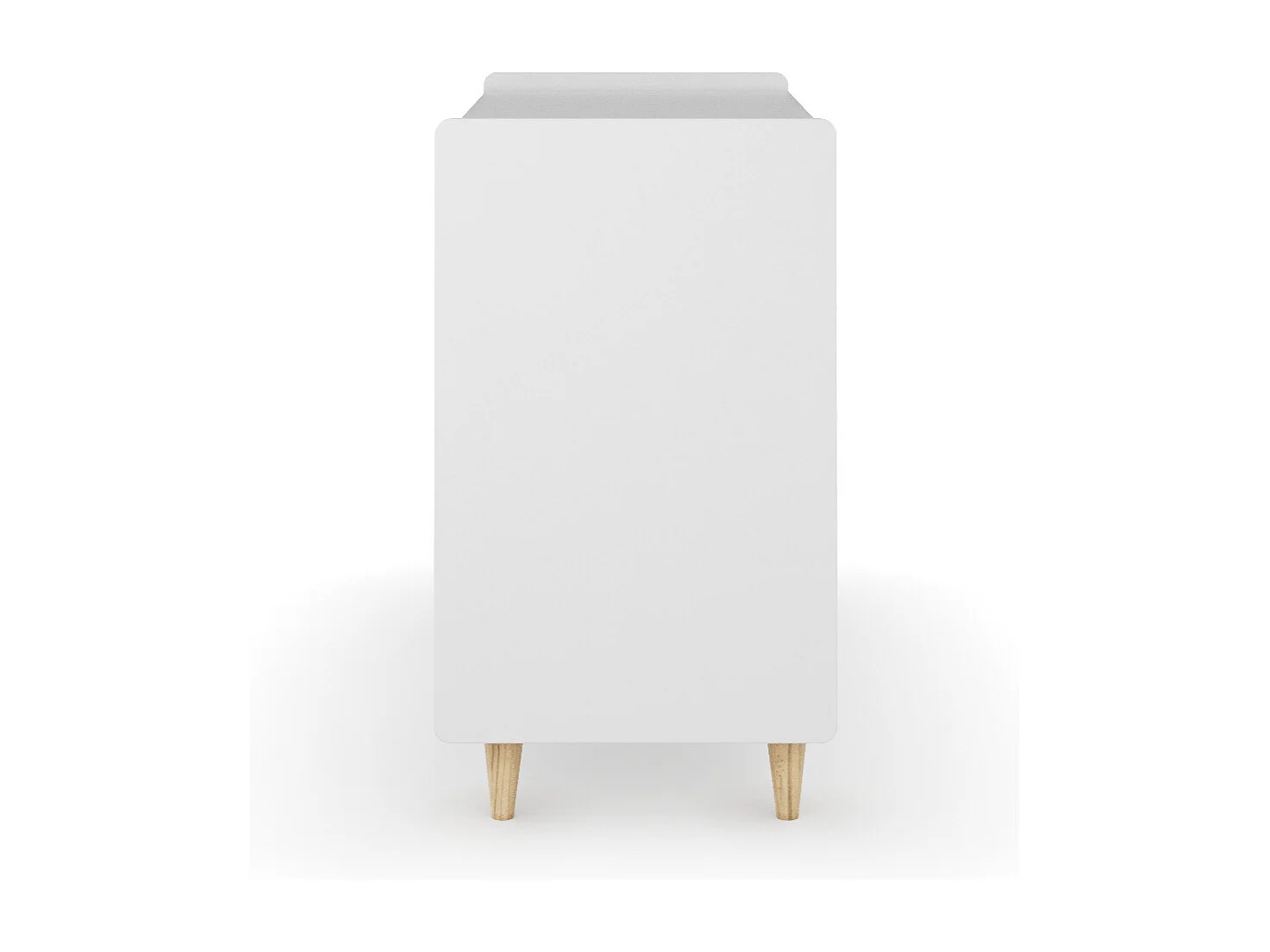 Commode 3 tiroirs  bois massif blanc et bois PETER