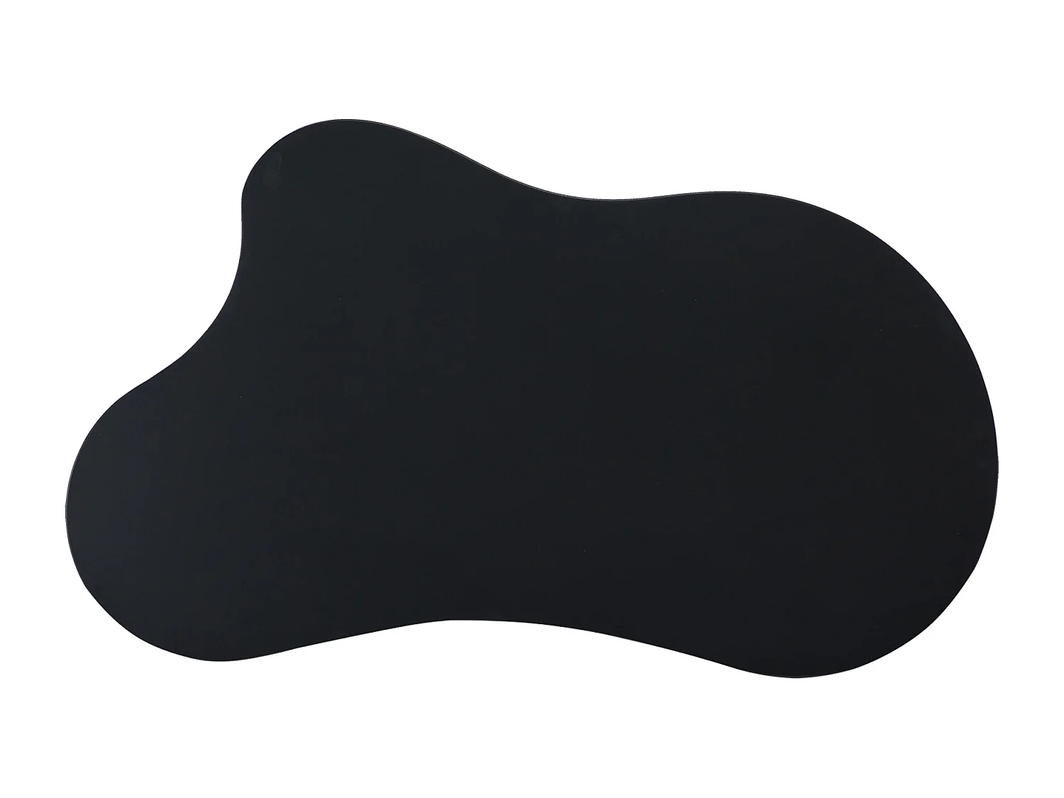 Couchtisch aus MDF und PVC – unregelmäßige wolkenförmige Platte – Schwarz